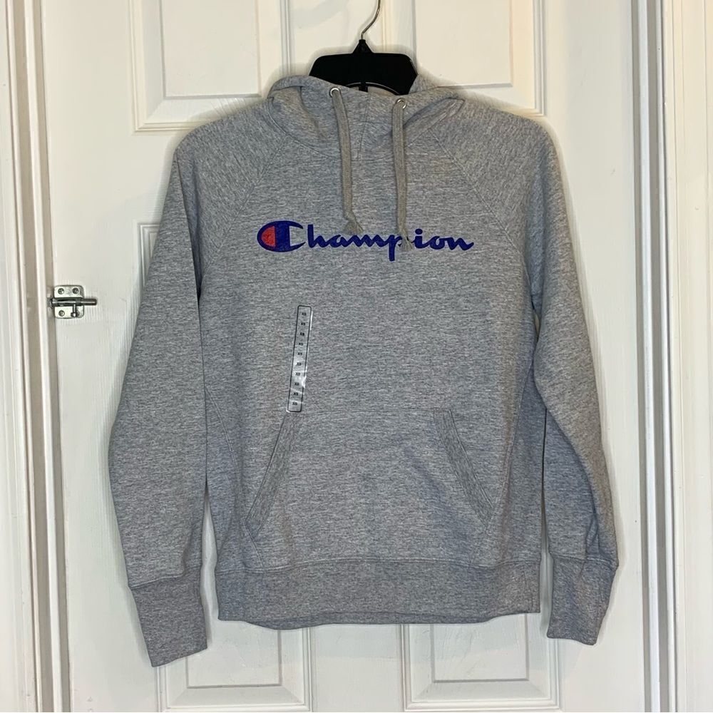Champion Oxford Gray Powerblend Hoodie Size XS